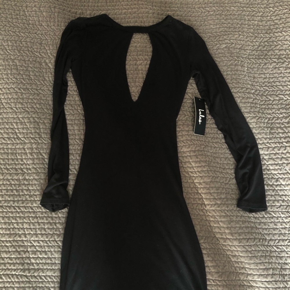 NWT Lulu’s XS open back, bodycon minidress